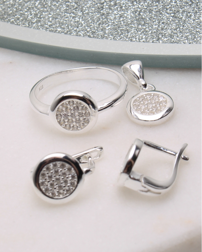 Set argint si cubic zirconia cod 3-50622, gr7.4